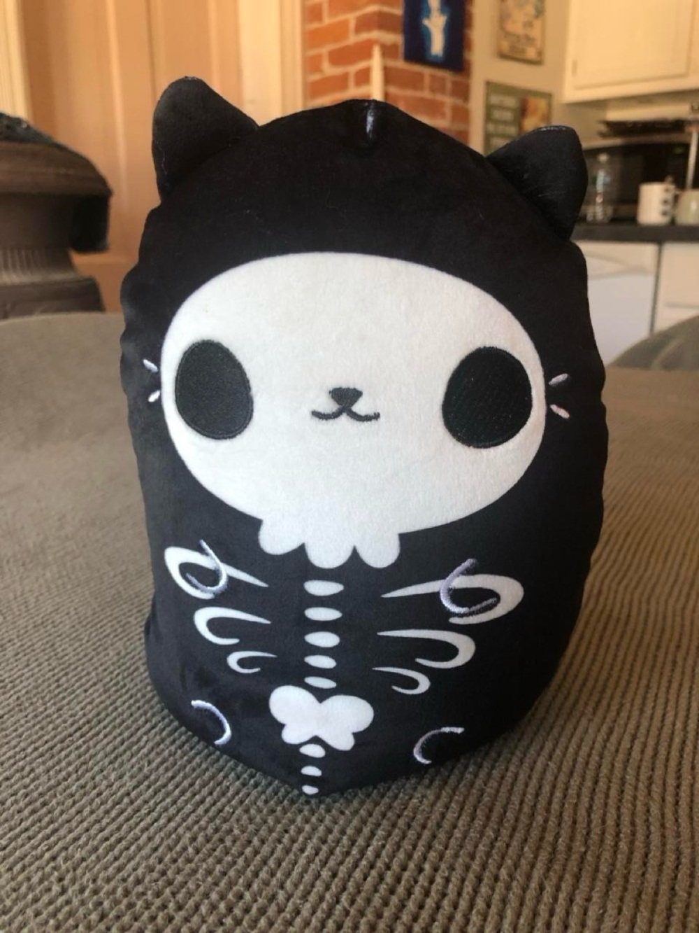 Cats Vs Pickles Skelecat Skelleton Cat Bean Bag Plushie 8in Tall Great Condition